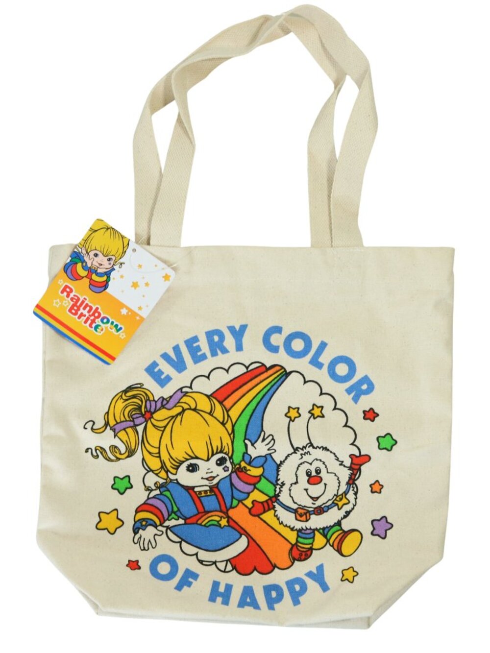 Rainbow Brite Canvas Tote Bag Hallmark Every Color of Happy